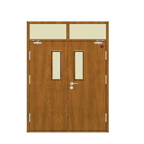 雙開木質隔熱防火門